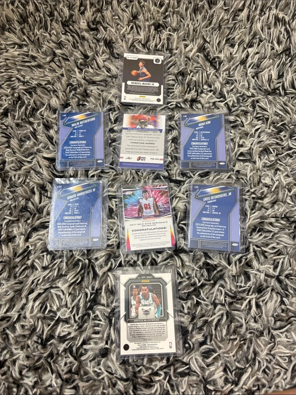 Assorted Sport Autographs Cards-Basketball/Football
